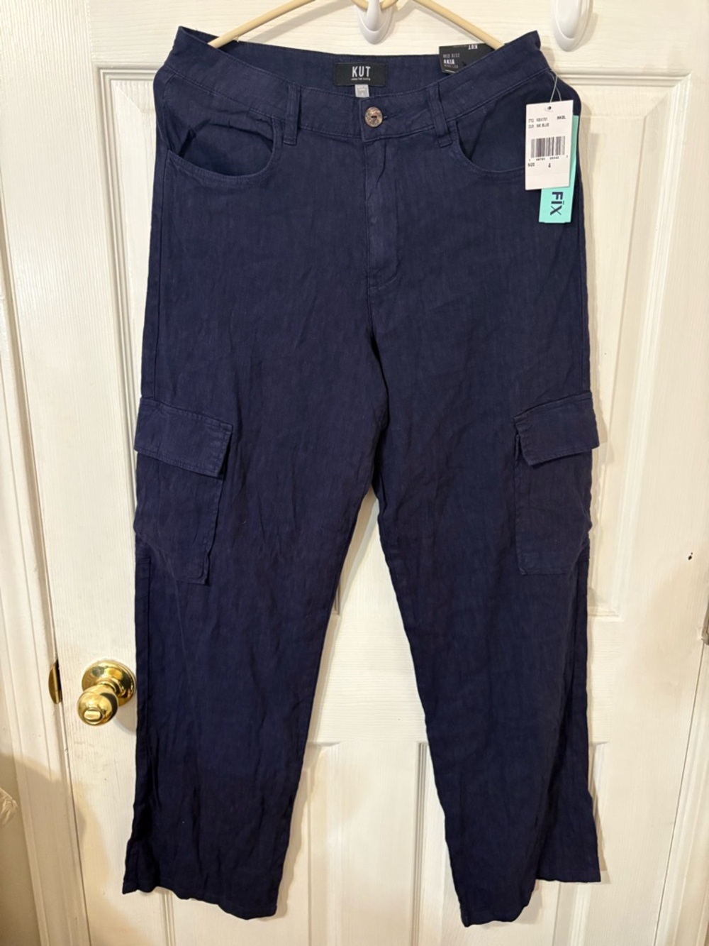 KUT From the Kloth Men's Navy Cargo Pants